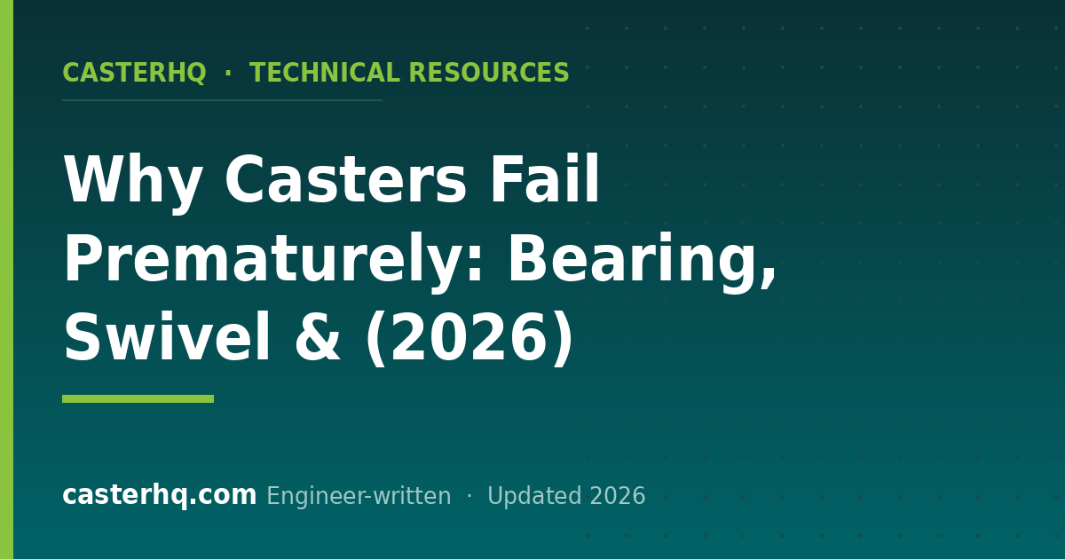 Caster Failure Modes: Bearing, Swivel Raceway & Wheel - CasterHQ