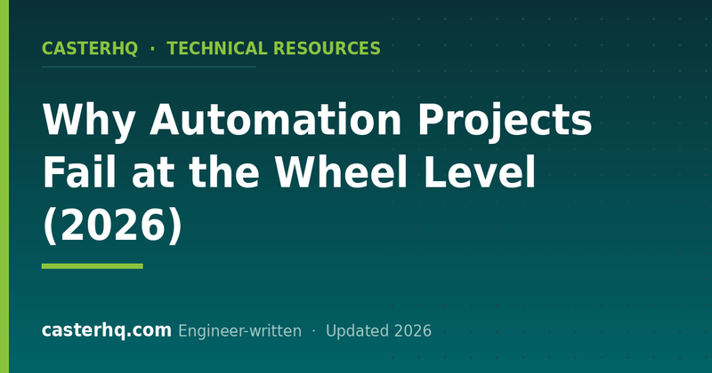 Why Automation Projects Fail at the Wheel Level (2026)