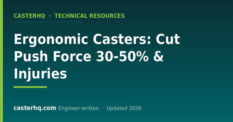 Ergonomic Casters: Cut Push Force 30-50% & Injuries