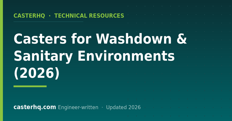 Casters for Washdown & Sanitary Environments (2026)