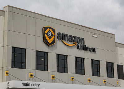 Amazon Fulfillment Center exterior in Shakopee, Minnesota — stand-in automated warehouse, not SHEIN's Lebanon, Indiana facility