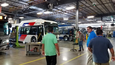 New Flyer Anniston, Alabama plant interior — manufacturing stand-in, not a Westerman or Centrus facility