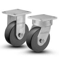 6-1/4&Prime; x 7-1/2&Prime; Plate Casters &mdash; Up to 9,500 lb