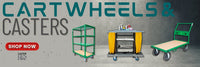 Cart Wheels & Casters &mdash; 4 Size Brackets, 600-900 lb