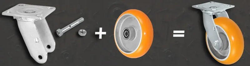 CASTER-FRAMES-SWIVEL-RIGID CasterHQ