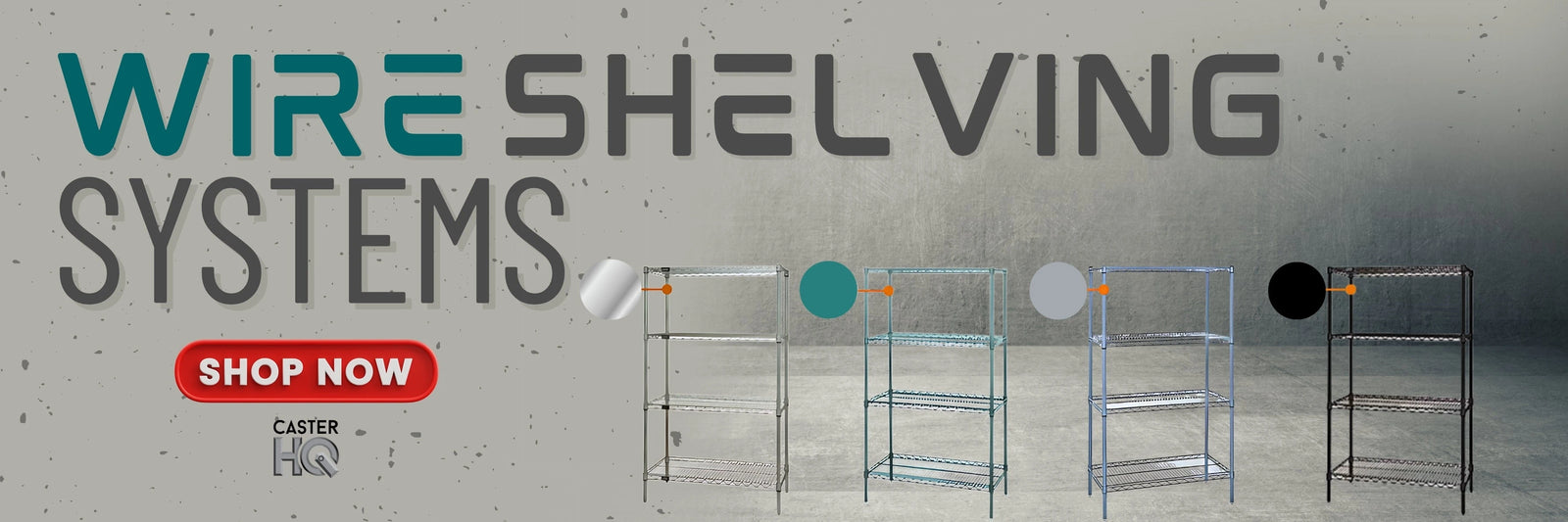 WIRE-SHELVING CasterHQ