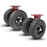 Heavy Duty Dual Wheel Pneumatic Casters &mdash; Hamilton up to 7,600 lb