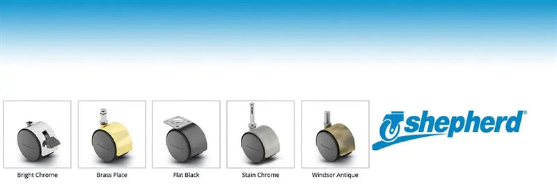 Pacer-Series-Decorative-Twin-Wheel-Casters CasterHQ