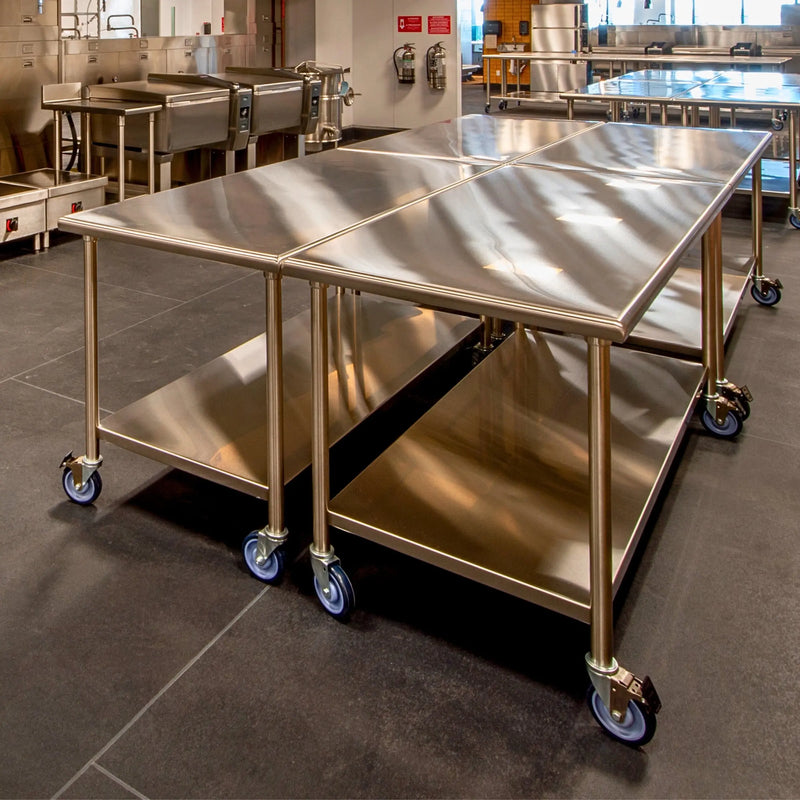 KITCHEN-PREP-TABLE-CASTER-SETS CasterHQ