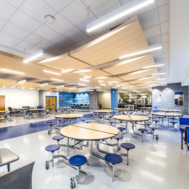 Moving equipment for school cafeterias and gyms