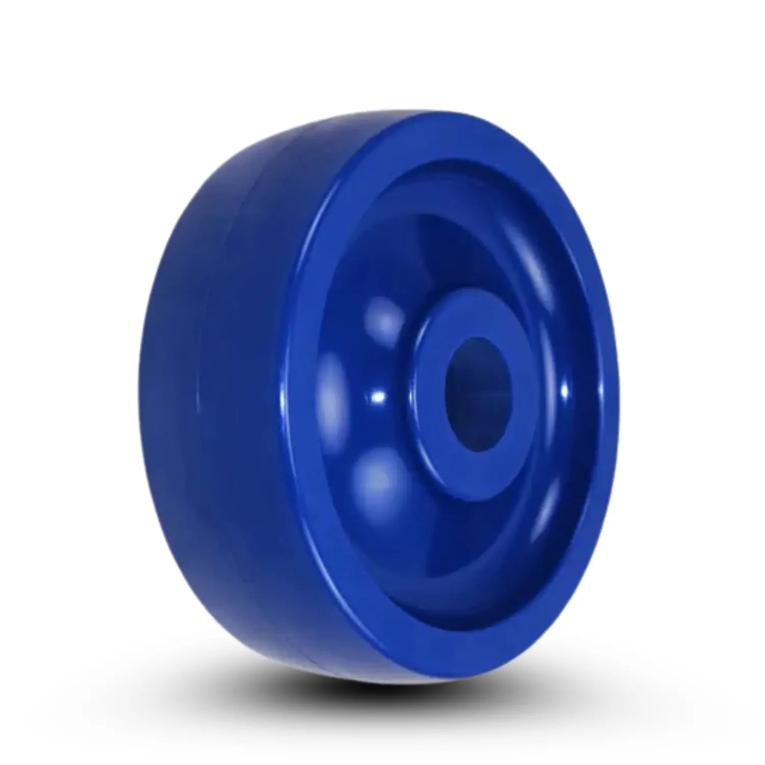 W/ BLUE SOLID POLY WHEELS