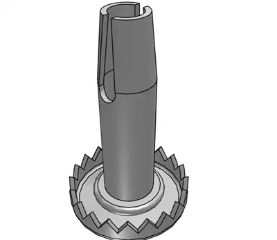 Socket#: SR2402ZN-M36 | Metal Socket for Wood Furniture | Fits 5/16" x 1-1/2" Grip Neck Stem Caster -  | CasterHQ