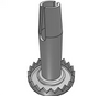 Socket#: SR2402ZN-M36 | Metal Socket for Wood Furniture | Fits 5/16" x 1-1/2" Grip Neck Stem Caster -  | CasterHQ