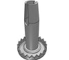 Socket#: SR2402ZN-M36 | Metal Socket for Wood Furniture | Fits 5/16" x 1-1/2" Grip Neck Stem Caster -  | CasterHQ