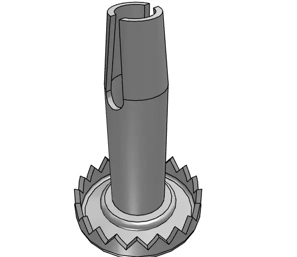 Socket#: SR2402ZN-M36 | Metal Socket for Wood Furniture | Fits 5/16" x 1-1/2" Grip Neck Stem Caster -  | CasterHQ