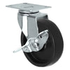 Durastar 2" x 7/8" Polyolefin Swivel Caster - 100 lb Capacity, 1-1/4" x 2-1/16" Top Plate for Carts and Light Machinery -  | CasterHQ