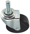 2-1/2" Swivel Stem Caster | Black Hard Rubber Wheel | Threaded Stem 3/8"-16 x 1" | 100 lbs Capacity -  | CasterHQ