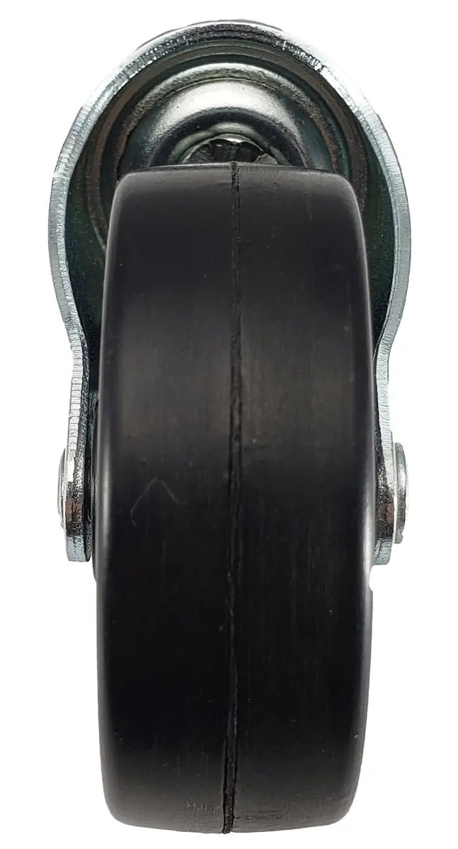 2-1/2" Swivel Stem Caster | Black Hard Rubber Wheel | Threaded Stem 3/8"-16 x 1" | 100 lbs Capacity -  | CasterHQ