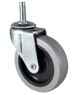 3" Polyurethane Wheel Caster 3/8"-16 x 1" Threaded Stem – 100 lb | CasterHQ