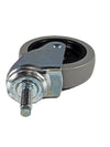 3" Stem Caster | Non-Marking Polyurethane Wheel | Threaded Stem 3/8"-16 x 1" | 100 lbs Capacity -  | CasterHQ