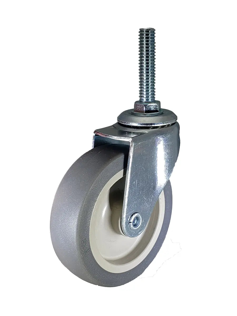 3" Stem Caster | Non-Marking TPR Wheel | Threaded Stem 3/8"-16 x 1-1/2" | 90 lbs Capacity -  | CasterHQ