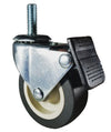 2" Locking Stem Caster | Non-Marking Polyurethane Wheel | Threaded Stem 3/8"-16 x 1" | 90 lbs Capacity -  | CasterHQ