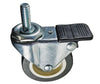 2" Locking Stem Caster | Non-Marking Polyurethane Wheel | Threaded Stem 3/8"-16 x 1" | 90 lbs Capacity -  | CasterHQ