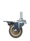 2" Locking Stem Caster | Non-Marking TPR Wheel | Threaded Stem 3/8"-16 x 1" | 90 lbs Capacity -  | CasterHQ