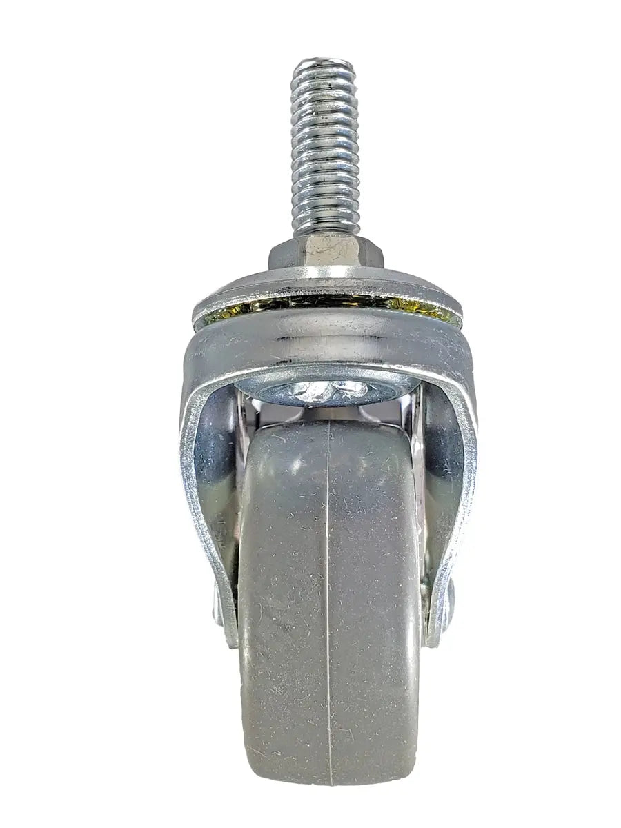 2" Locking Stem Caster | Non-Marking TPR Wheel | Threaded Stem 3/8"-16 x 1" | 90 lbs Capacity -  | CasterHQ