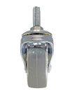 2" Locking Stem Caster | Non-Marking TPR Wheel | Threaded Stem 3/8"-16 x 1" | 90 lbs Capacity -  | CasterHQ