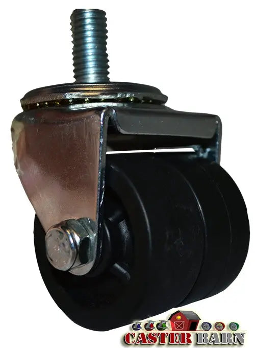 2" LOW PROFILE STEM CASTER - POLYOLEFIN WHEEL -THREADED STEM- PN - 01PO20AB8167YY CasterHQ