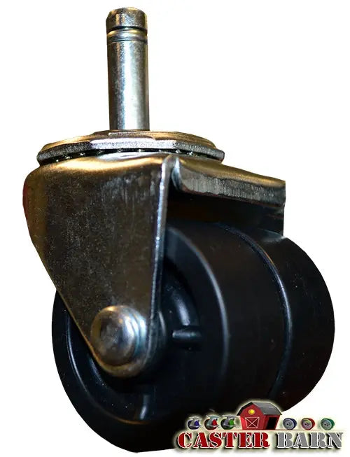 2" LOW PROFILE STEM CASTER - POLYOLEFIN WHEEL - GRIP RING- PN - 01PO20AB8191YY CasterHQ