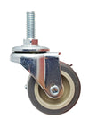 2" Stem Caster | Non-Marking Thermo Rubber Wheel | Threaded Stem 3/8"-16 x 1" | 90 lbs Capacity -  | CasterHQ