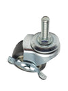 2" Stem Caster | Non-Marking Thermo Rubber Wheel | Threaded Stem 3/8"-16 x 1" | 90 lbs Capacity -  | CasterHQ