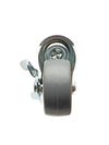 2" Stem Caster | Non-Marking Thermo Rubber Wheel | Threaded Stem 3/8"-16 x 1" | 90 lbs Capacity -  | CasterHQ