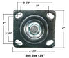 3" LOW PROFILE PLATE CASTER - POLYOLEFIN WHEEL - 03 SERIES- PN - 03PO30IB3617YZ -  | CasterHQ