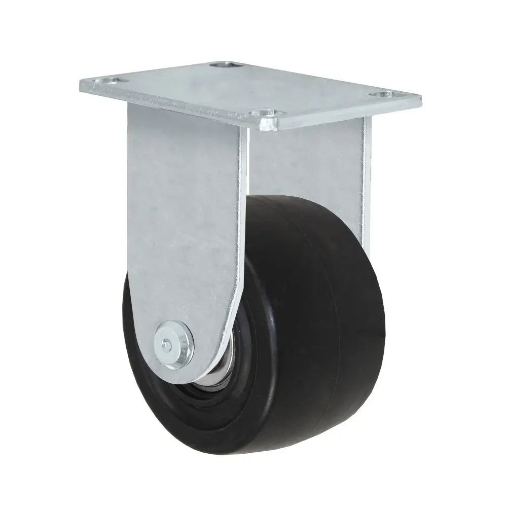 Durastar Medium Heavy Duty 04 Series 3" x 1-13/16" Glass-filled Nylon Rigid Caster with 700 lb capacity, showcasing durability and smooth rotation for diverse industrial applications