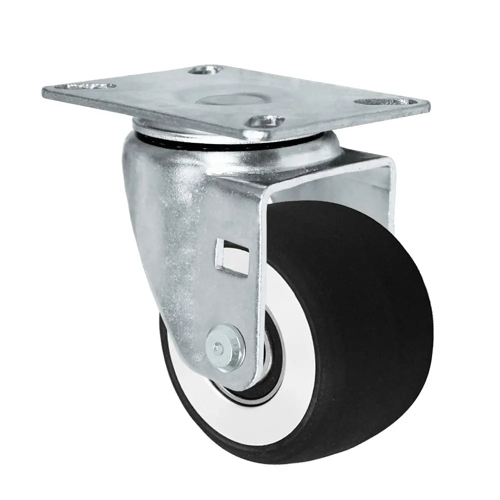 Durastar Medium Heavy Duty 04 Series 3" x 1-13/16" Sirius HD Donut Polyurethane on Aluminum Swivel Caster with 550 lb capacity, showcasing durability and smooth rotation for demanding industrial applications