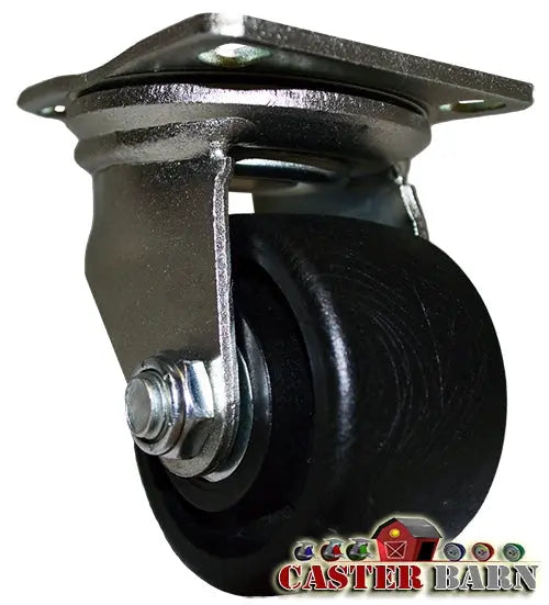 3" LOW PROFILE PLATE CASTER - NYLON WHEEL - 05 SERIES- PN - 05MA30IB3612YZ CasterHeadquarter
