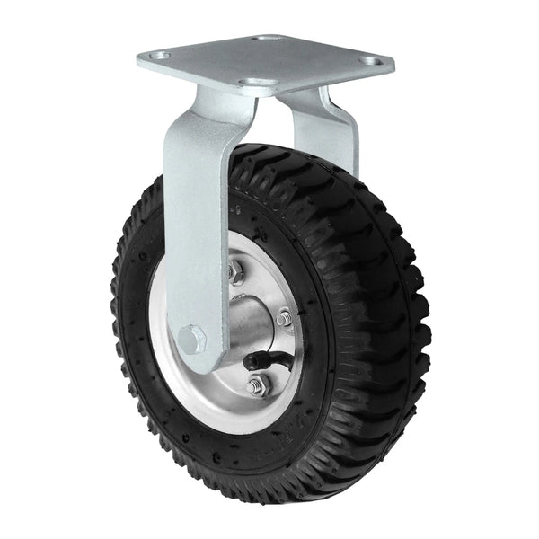 Durastar Pneumatic / Flat Free Specialty Casters 100 Series - 10" x 3-1/2" Pneumatic Rigid Caster - 300 lb Capacity, 4" x 4-1/2" Top Plate Durastar