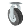 Durastar Pneumatic / Flat Free Specialty Casters 100 Series - 6" x 2" Flat Free Rigid Caster - 250 lb Capacity, 4" x 4-1/2" Top Plate Durastar