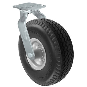 10" x 3-1/2" Flat Free Swivel Pneumatic Caster – 300 lb