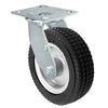 6" Flat Free Swivel Caster with Brake - 6" x 2" Foam Filled Tire - 250 lbs Capacity CasterHeadquarter