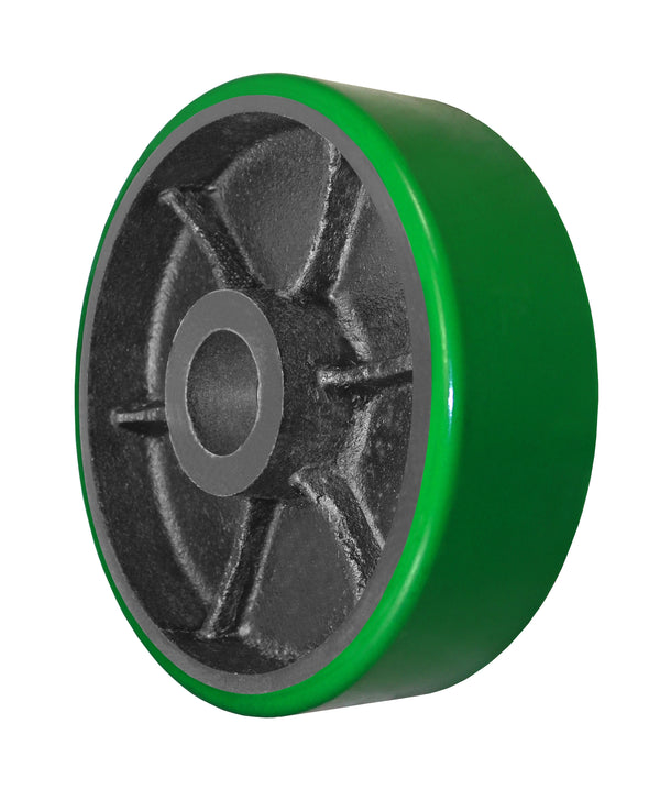 Durastar 10" x 2-1/2" Polyurethane on Steel Wheel, 2200 lbs Capacity and 1-15/16" Plain Bore Durastar