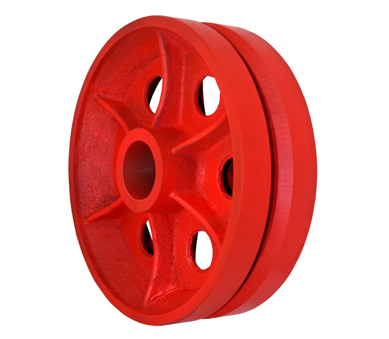 Durastar 10" x 3" Ductile V-Groove Wheel, 7000 lbs Capacity and 1-15/16" Plain Bore Durastar