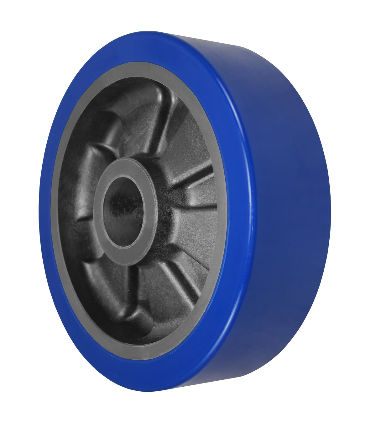 Durastar 10" x 3" MX Polyurethane on Glass-filled Nylon Wheel, 3000 lbs Capacity and 1-15/16" Plain Bore -  | CasterHQ