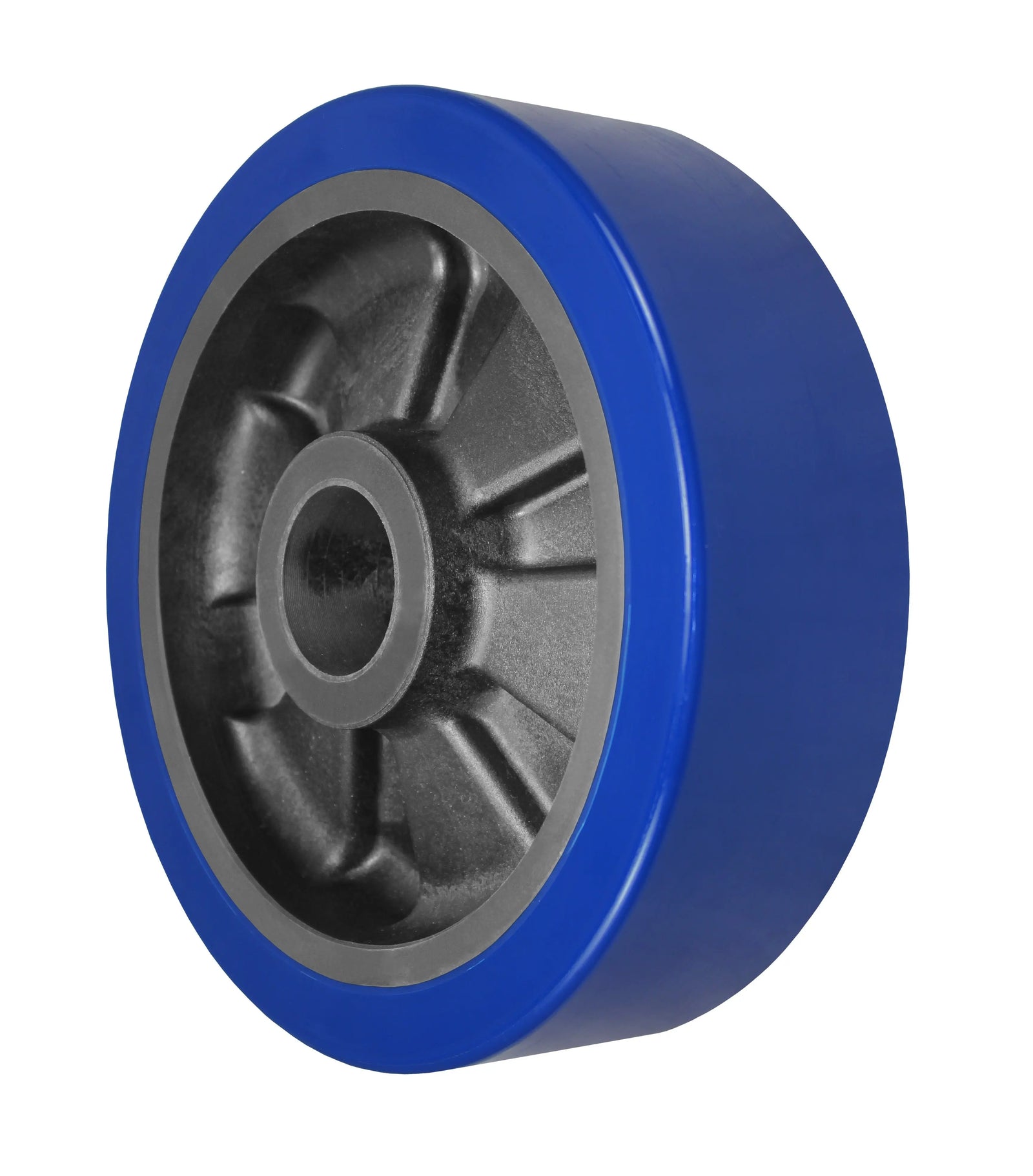 Durastar 10" x 3" MX Polyurethane on Glass-filled Nylon Wheel, 3000 lbs Capacity and 1-15/16" Plain Bore -  | CasterHQ