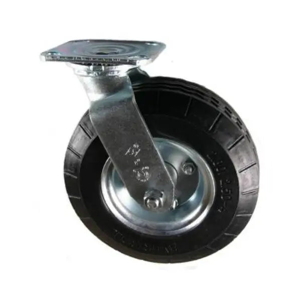 Corps Design 10" Ever-Roll Replacement Swivel Caster - Foam-Filled Impact Protection, Swivel with Brake - Ideal for Instrument Carts (10CASTB-ER) Corps Design Logo - We Move Music