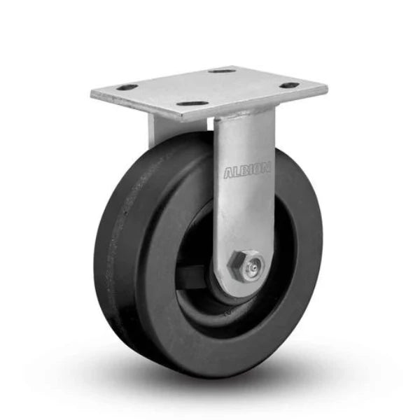 USA-Made 8x2 Kingpinless Top Lock Caster with Phenolic Wheel - 1400 lb Capacity by Albion Casters Albion-Casters