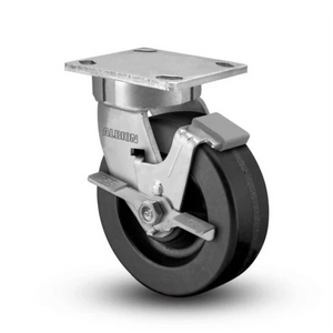Albion 110TM08201SFBC 8"x2" Phenolic Kingpinless Caster with Brake – 1400 lb